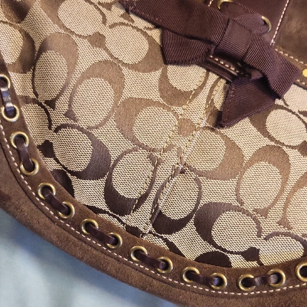 Coach Brown and Tan Women's Bag - Picture 13 of 13
